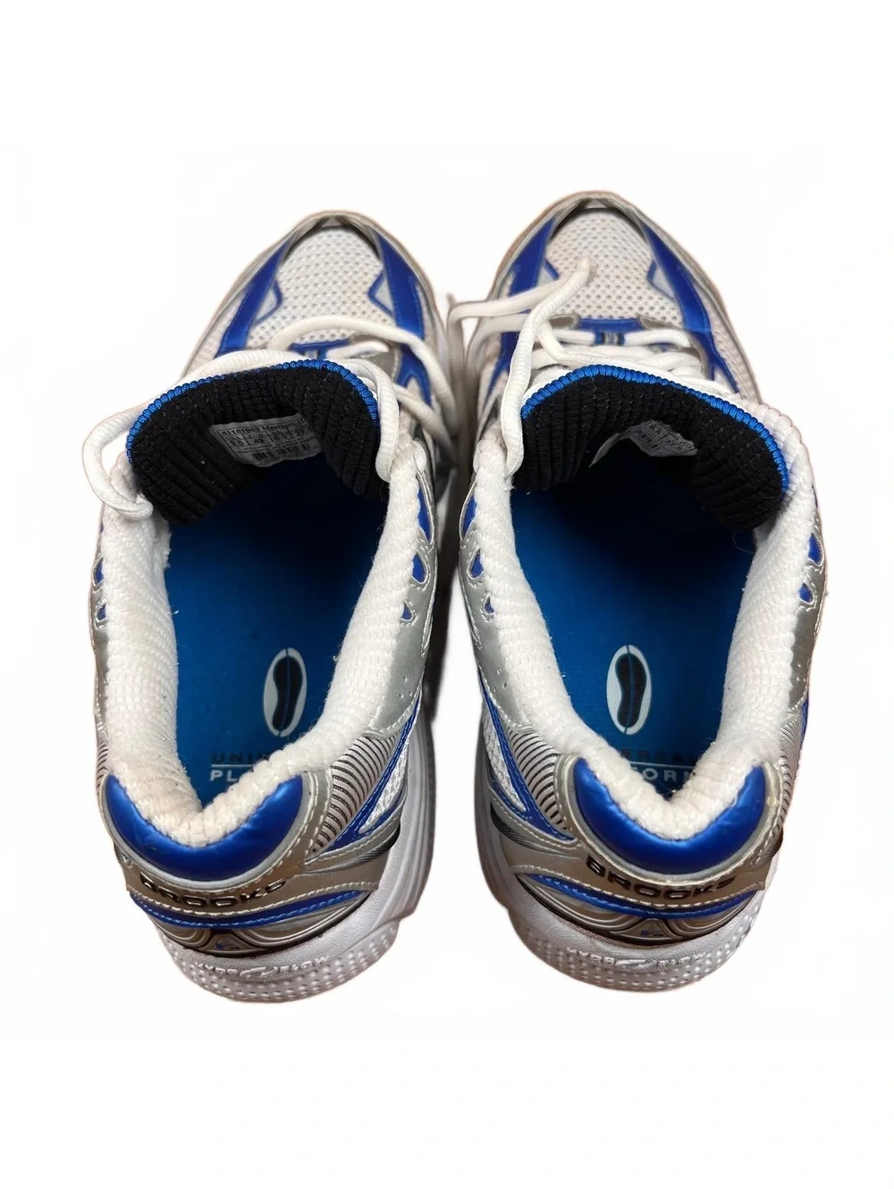 Brooks Radius Cushion Running Shoes - Men's Size 9.5 D White and Blue